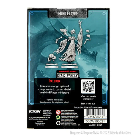 A D&D FRAMEWORKS: MIND FLAYER - UNPAINTED AND UNASSEMBLED priced at $21.99 available from Echelon Hobbies