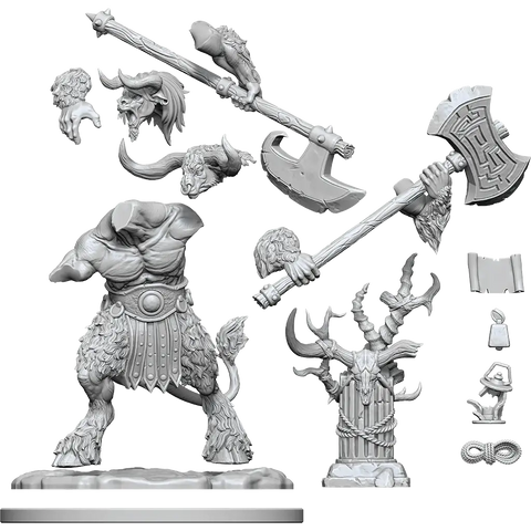 A D&D FRAMEWORKS: MINOTAUR - UNPAINTED AND UNASSEMBLED priced at $35.99 available from Echelon Hobbies