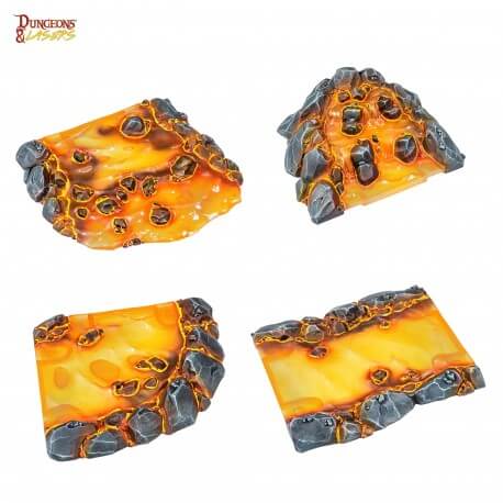 A Dungeons and Lasers Modular Lava priced at $46.49 available from Echelon Hobbies