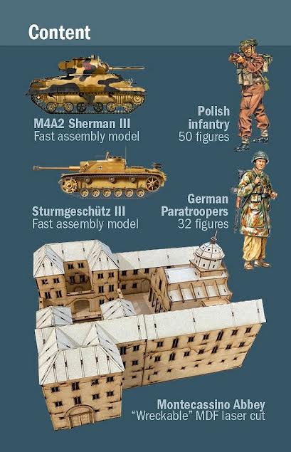 Italeri 1/72 Montecassino Abbey 1944 Breaking the Gustav Line - Battle Set