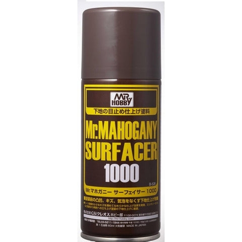 A Mr. hobby Mr. Mahogany Surfacer 1000 priced at $12.99 available from Echelon Hobbies