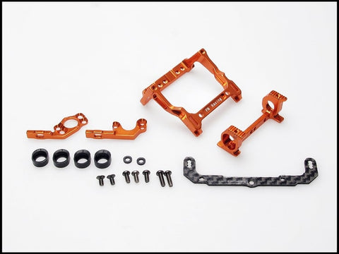 PN Racing Mini-Z MR02/03 93-102mm Multi Motor Mount (Orange)