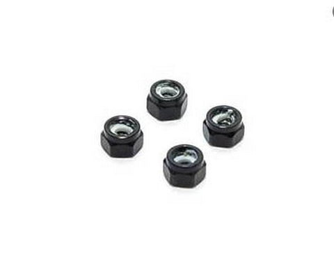 MARKA RACING ALUMINUM 2MM WHEEL LOCK NUT - BLACK 4 PACK