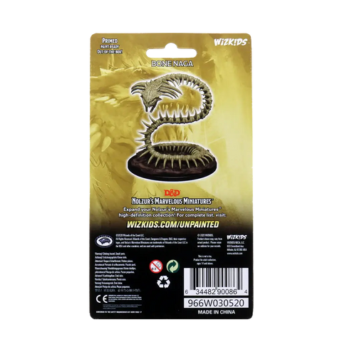 A D&D NOLZUR'S MARVELOUS MINIATURES - BONE NAGA priced at $13.99 available from Echelon Hobbies