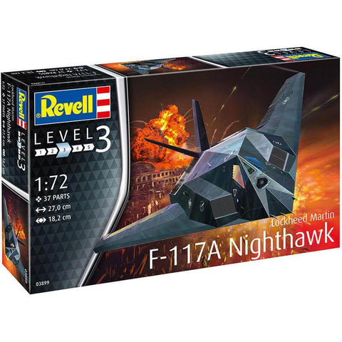 A Revell 1/72 F117 Stealth Fighter priced at $36.75 available from Echelon Hobbies