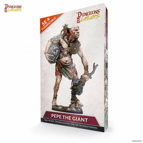 A Dungeons and Lasers: Pepe the Giant priced at $43.99 available from Echelon Hobbies