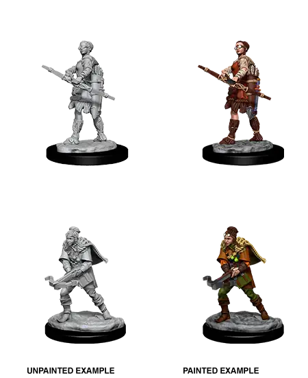 A D&D NOLZUR'S MARVELOUS MINIATURES - FEMALE HUMAN RANGER priced at $7.99 available from Echelon Hobbies