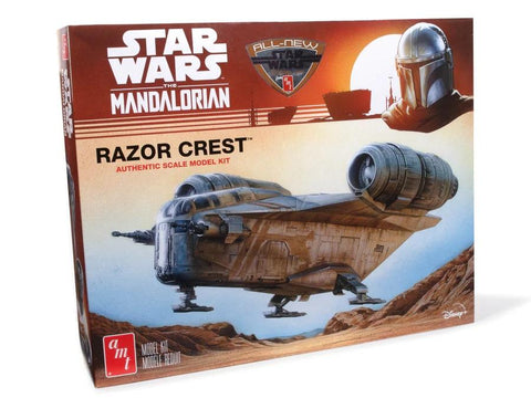 A AMT Star Wars 1/72 Mandalorian Razor Crest Model Kit priced at $109.99 available from Echelon Hobbies