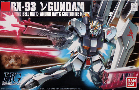 A Bandai HGUC #86 1/144 RX-93 Nu Gundam "Char's Counterattack" priced at $41.99 available from Echelon Hobbies