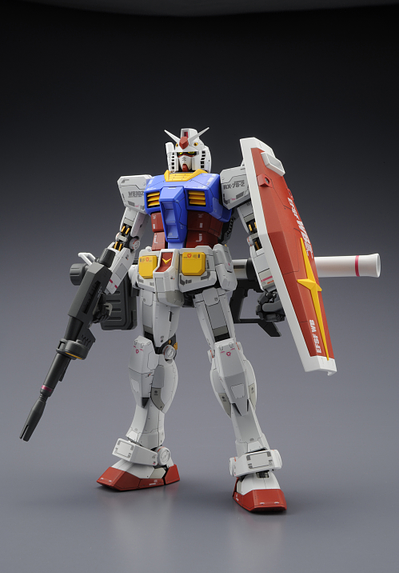 A Bandai MG 1/100 RX-78-2 Gundam (Ver. 3.0) 'Mobile Suit Gundam' priced at $74.25 available from Echelon Hobbies