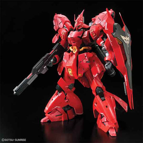 A Bandai RG #29 1/144 MSN-04 Sazabi "Mobile Suit Gundam: Char's Counterattack" priced at $74.25 available from Echelon Hobbies