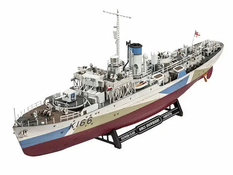 A Revell HMCS Snowberry Flower Class Corvette model kit priced at $85.99 available from Echelon Hobbies