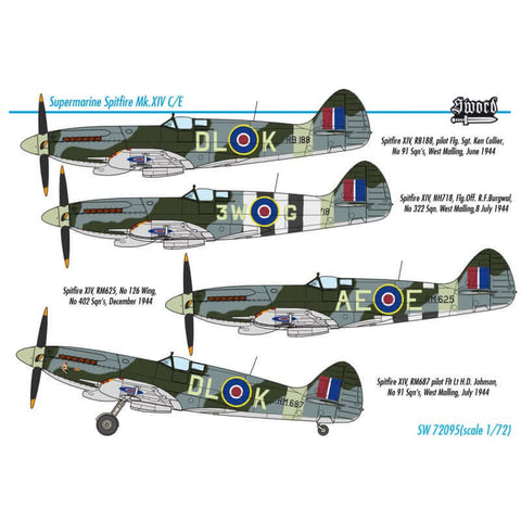 A Sword Models 1/72 Spitfire Mk.XIV C/E priced at $37.99 available from Echelon Hobbies