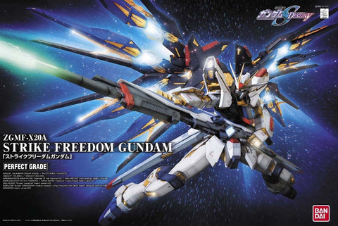 A Bandai PG 1/60 Strike Freedom Gundam priced at $399.75 available from Echelon Hobbies