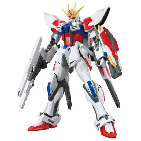 A Bandai HGBF #09 1/144 Star Build Strike Gundam Plavsky Wing "Gundam Build Fighters" priced at $29.99 available from Echelon Hobbies