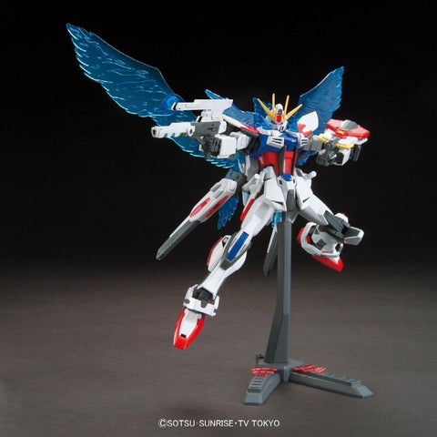 A Bandai HGBF #09 1/144 Star Build Strike Gundam Plavsky Wing "Gundam Build Fighters" priced at $29.99 available from Echelon Hobbies