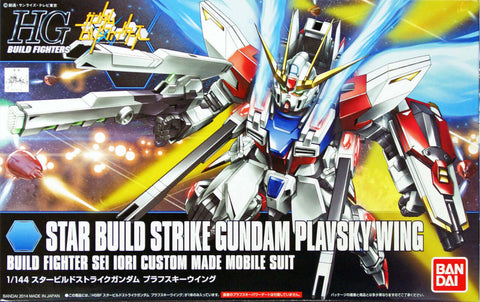 A Bandai HGBF #09 1/144 Star Build Strike Gundam Plavsky Wing "Gundam Build Fighters" priced at $29.99 available from Echelon Hobbies