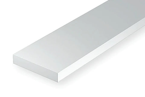 A 186 - .125" X .125" OPAQUE WHITE POLYSTYRENE STRIP 6/pk priced at $6.49 available from Echelon Hobbies