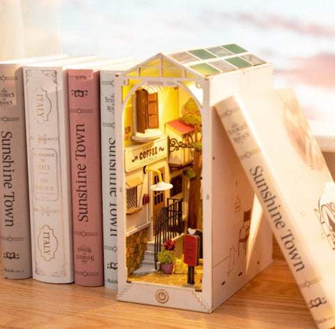 A BookNook Sunshine Town priced at $47.99 available from Echelon Hobbies