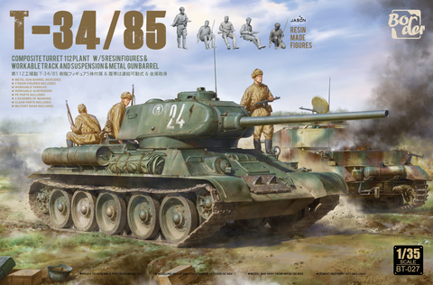 A Border Model 1/35 T34-85 priced at $88.99 available from Echelon Hobbies