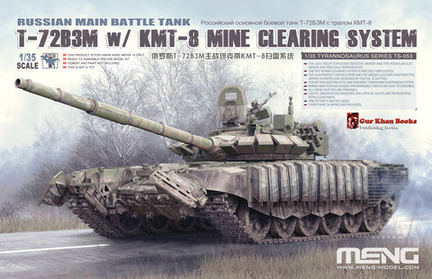 A Meng 1/35 Russian Main Battle Tank T-72B3M w/ KMT-8 Mine Clearing System priced at $106.99 available from Echelon Hobbies