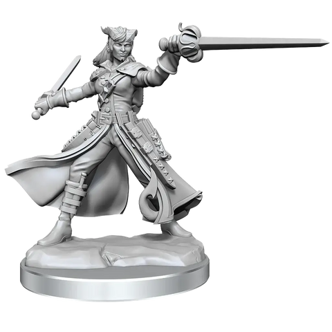 A D&D FRAMEWORKS: TIEFLING ROGUE FEMALE - UNPAINTED AND UNASSEMBLED priced at $21.99 available from Echelon Hobbies