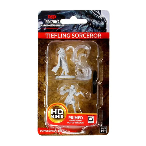 A D&D NOLZUR'S MARVELOUS MINIATURES: TIEFLING FEMALE SORCERER priced at $7.99 available from Echelon Hobbies