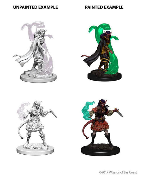 A D&D NOLZUR'S MARVELOUS MINIATURES: TIEFLING FEMALE SORCERER priced at $7.99 available from Echelon Hobbies