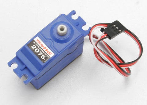 A Traxxas Servo, digital high-torque (ball bearing), waterproof 2075 priced at $55.98 available from Echelon Hobbies