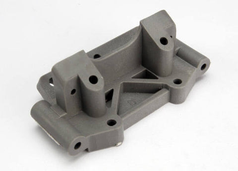 A Traxxas Front Bulkhead (Grey) priced at $8.98 available from Echelon Hobbies