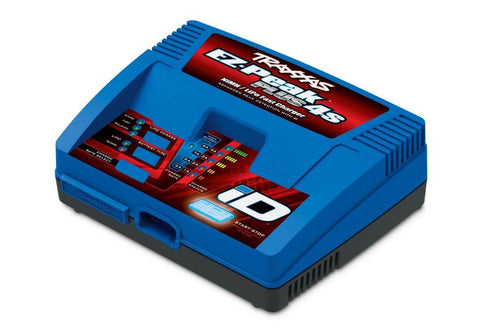 A Traxxas EZ-Peak Plus 4s, 8 Amp, NiMH/LiPo with iD priced at $129.98 available from Echelon Hobbies