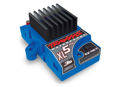 A Traxxas XL-5HV 3s ESC, WP (LV Detect) priced at $97.98 available from Echelon Hobbies