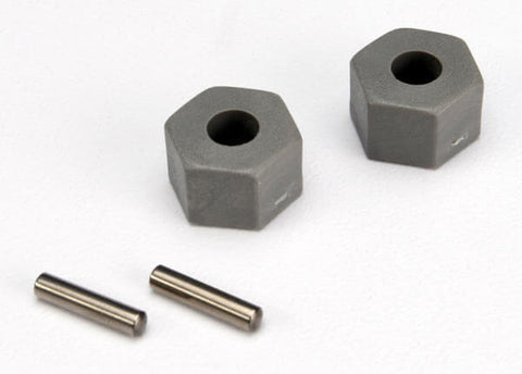 A Traxxas Front Hex Wheel Hub 2 pk priced at $4.98 available from Echelon Hobbies