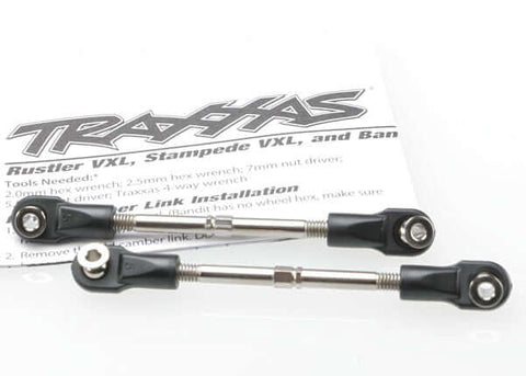 A Traxxas 59mm Toe Link Turnbuckle (2) (VXL) priced at $12.98 available from Echelon Hobbies