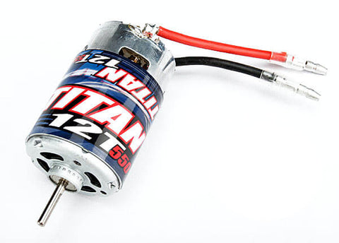 A Traxxas Titan 550 Size Motor (12T) priced at $36.98 available from Echelon Hobbies