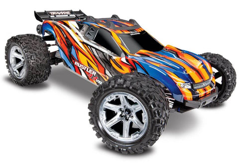 A Traxxas Rustler VXL Brushless 1/10 4x4 Stadium Truck RTR - Orange priced at $559.98 available from Echelon Hobbies