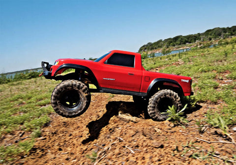 A Traxxas TRX-4 Sport 1/10 Scale 4X4 Trail Truck - Red priced at $519.98 available from Echelon Hobbies