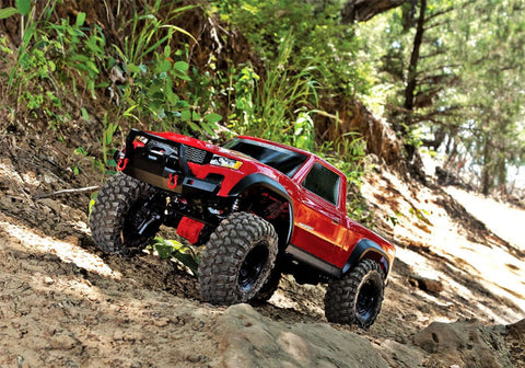 A Traxxas TRX-4 Sport 1/10 Scale 4X4 Trail Truck - Red priced at $519.98 available from Echelon Hobbies