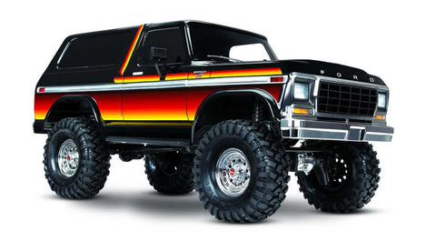 A Traxxas TRX4 1979 Bronco 1/10 Crawler, XL-5 HV, Titan 12T Sunset priced at $699.98 available from Echelon Hobbies