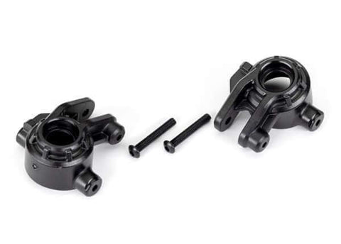 A Traxxas Steering blocks, extreme heavy duty, black priced at $8.98 available from Echelon Hobbies