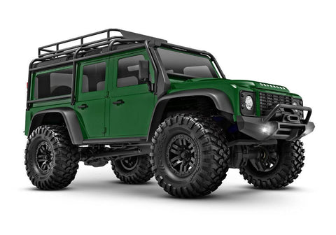 A Traxxas TRX-4M Land Rover Defender 1/18 RTR Trail Truck priced at $229.98 available from Echelon Hobbies