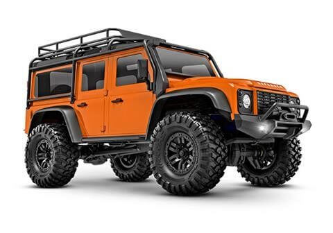 A Traxxas TRX-4M Land Rover Defender 1/18 RTR Trail Truck priced at $229.98 available from Echelon Hobbies