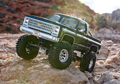 A Traxxas 1/18 TRX-4M Chevrolet K10 High Trail Truck priced at $259.98 available from Echelon Hobbies