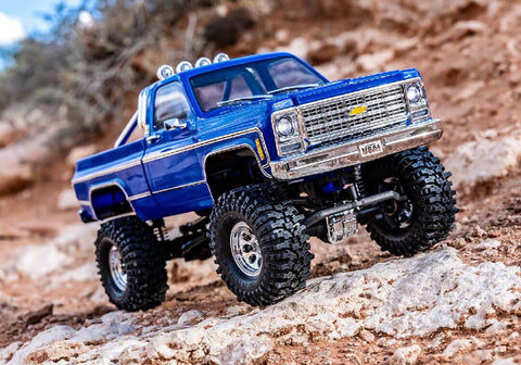 A Traxxas 1/18 TRX-4M Chevrolet K10 High Trail Truck priced at $259.98 available from Echelon Hobbies