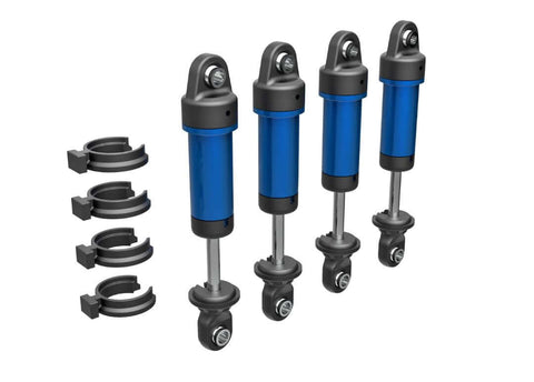 A Traxxas TRX-4M™ Shocks, GTM, Aluminum (Blue-Anodized) priced at $69.98 available from Echelon Hobbies