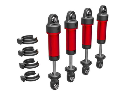 A Traxxas TRX-4M™ Shocks, GTM, Aluminum (Red-Anodized) priced at $69.98 available from Echelon Hobbies