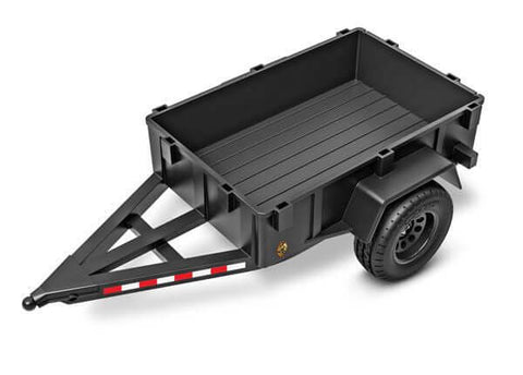 A Traxxas Utility Trailer 1/18 with hitch, hardware, shock spacers priced at $41.98 available from Echelon Hobbies