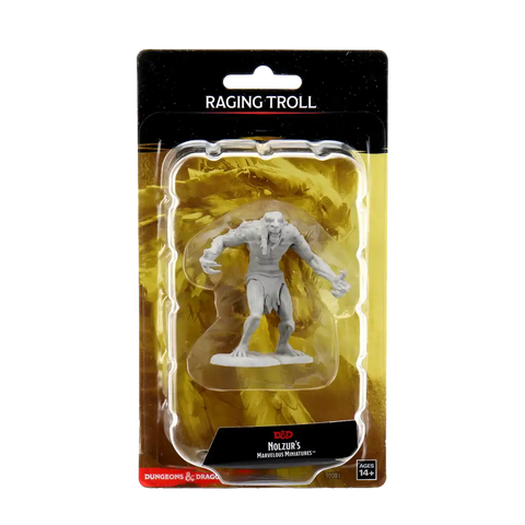 A D&D NOLZUR'S MARVELOUS MINIATURES - RAGING TROLL priced at $14.49 available from Echelon Hobbies