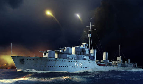 A Trumpeter 1/350 HMS Zulu Destroyer 1941 priced at $42.75 available from Echelon Hobbies