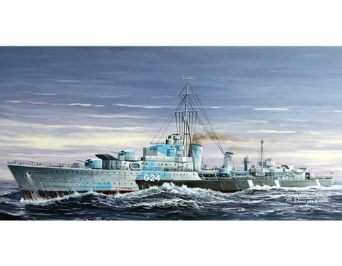 A Trumpeter 1/700 Tribal-class destroyer HMCS Huron (G24)1944 priced at $24.50 available from Echelon Hobbies